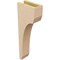 Ekena Millwork 4"W x 8"D x 24"H Thin Legacy Rough Cedar Woodgrain TimberThane Corbel, Primed Tan CORUR04X08X24LGYRCPR - alternate 5